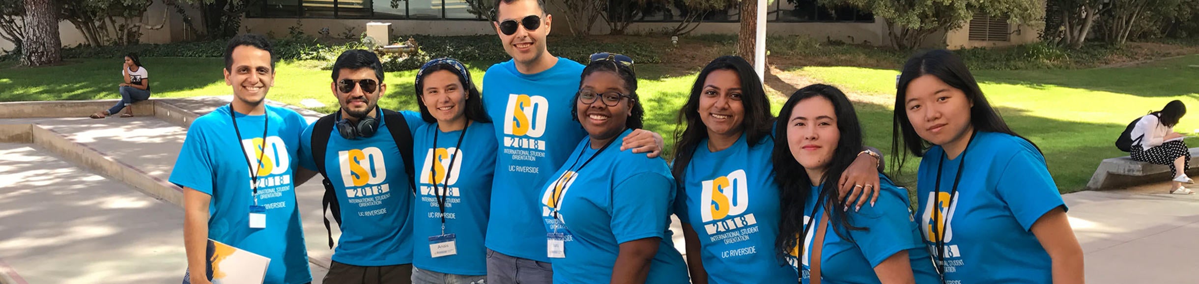 Group of student leaders on UCR campus
